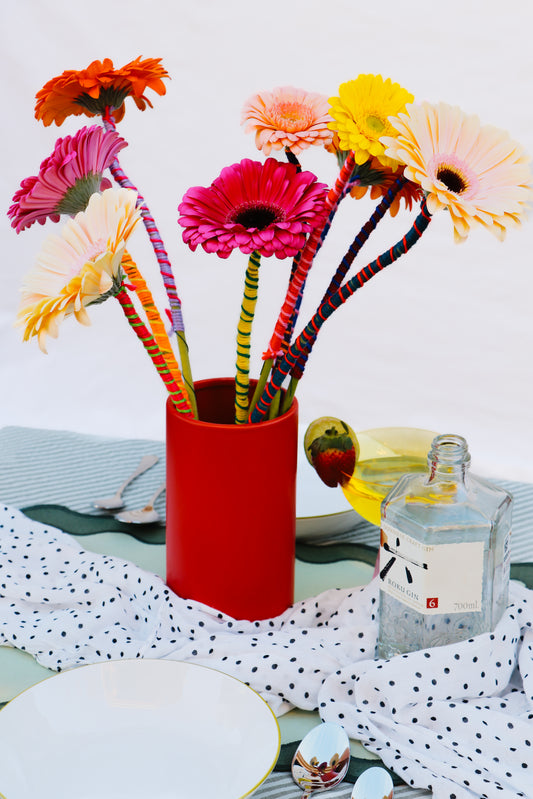 Red Vase